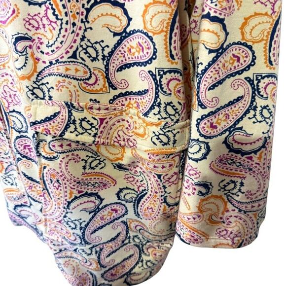 Cuddl Duds Lightweight Comfort Soft Knit Stretch Blazer Paisley Womens Jacket 2X - Picture 8 of 16